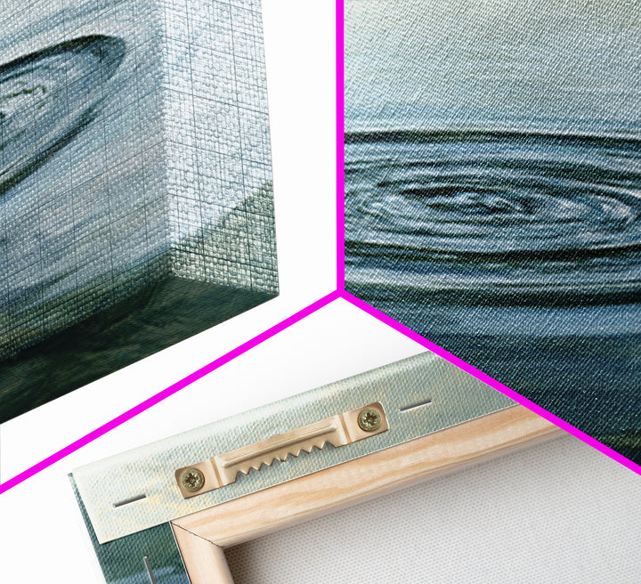Abstract Water Ripples Framed Canvas Print, Spa Art, Wall Art Print, Spa Decor, Abstract Art, Serenity, Animal Art, SPA-2x3-38
