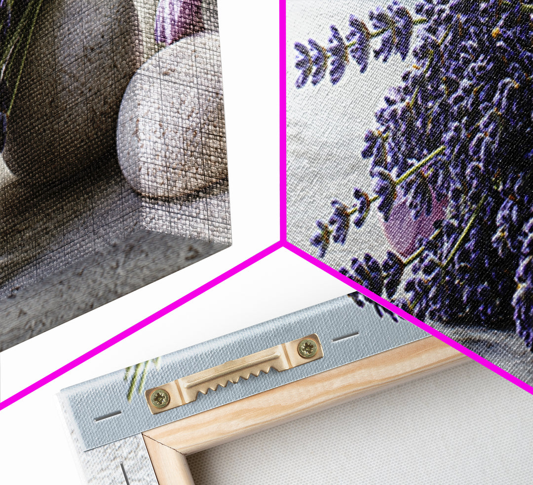Lavender Bundle with Soft Shadow Canvas Print, Spa Art, Spa, Spa Decor, Fine Art, Serenity, Teen Girl Room Decor, Dog Canvas, SPA-3x1-71