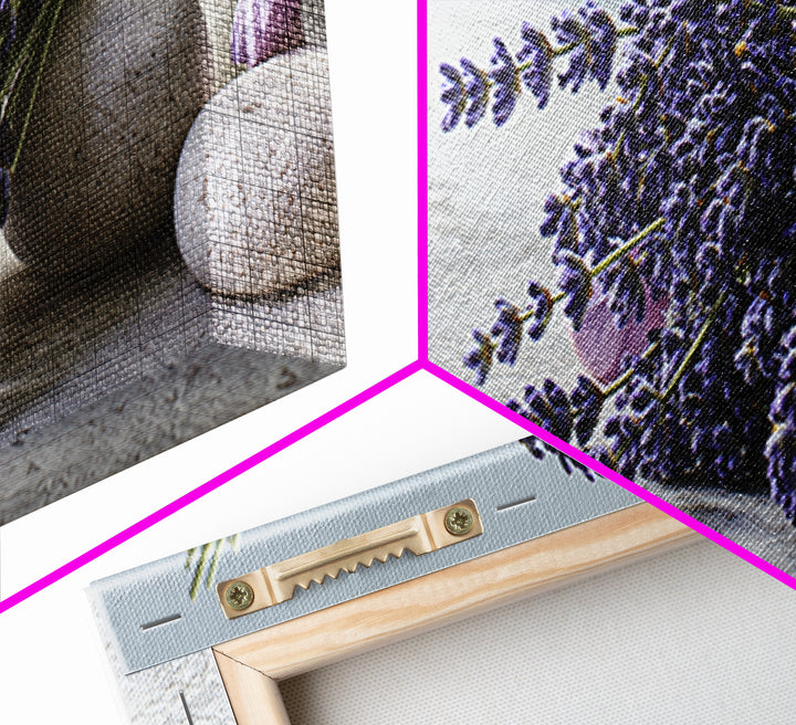Lavender Bundle with Soft Shadow Canvas Print, Spa Art, Spa, Spa Decor, Fine Art, Serenity, Teen Girl Room Decor, Dog Canvas, SPA-3x1-71