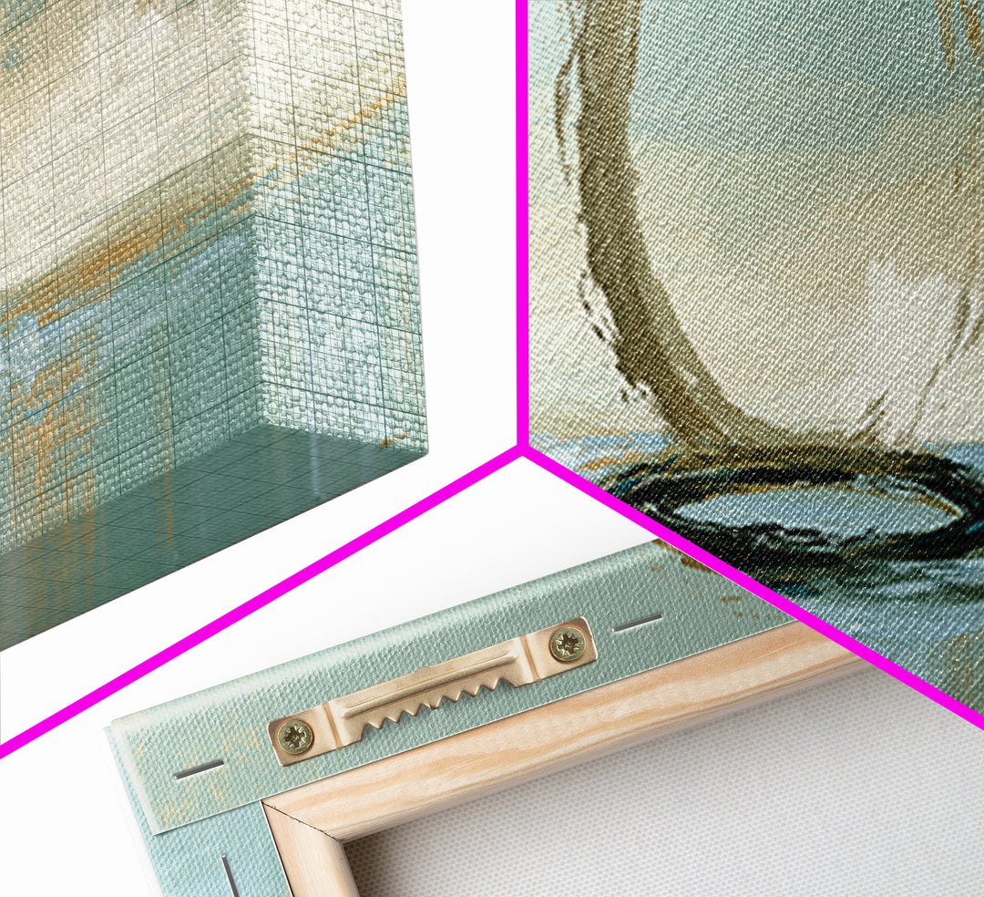 Minimal Zen Circle Brushstroke Framed Canvas Print, Spa Art, Art, Spa Decor, Fine Art, Serenity, Abstract Print, Minimalist Art, SPA-3x1-72