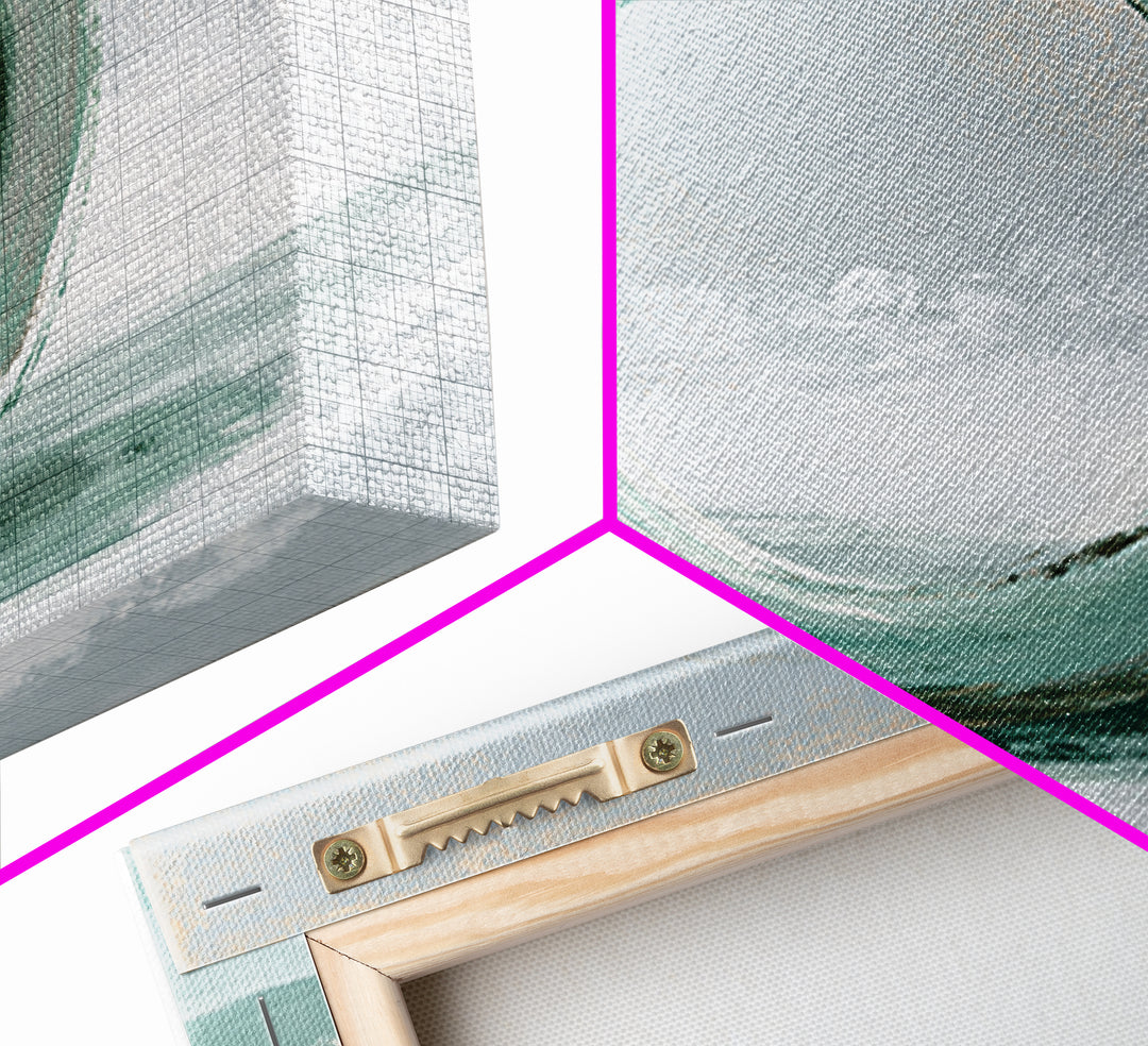 Minimal Zen Circle Brushstroke Canvas Print, Spa Art, Salon Decor, Spa Decor, Fine Art, Serenity, Statement Artwork, Boho Decor, SPA-3x2-12