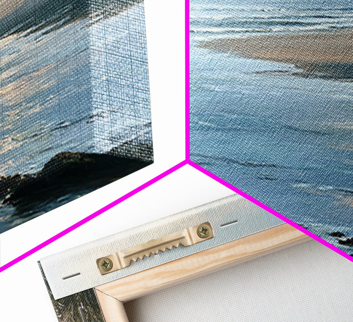 Coastal Horizon in Muted Spa Blues Canvas Print, Spa Art, Animal Art, Spa Decor, Serenity, Gallery Decor, Neutral Decor, SPA-3x2-38