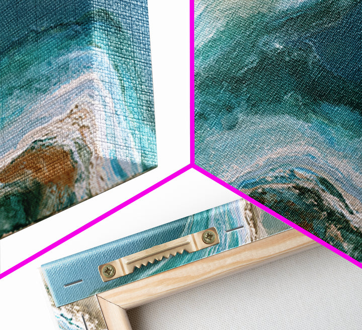 Blue Lagoon Water Seen from Above Canvas Print, Spa Art, Minimalist Decor, Spa Decor, Fine Art, Serenity, Contemporary Art, SPA-3x2-72