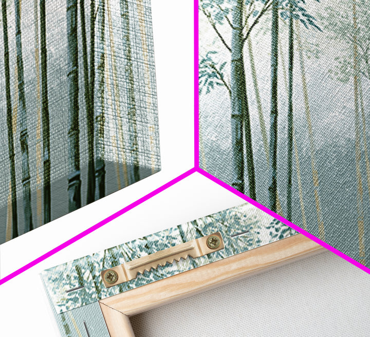 Misty Bamboo Forest Framed Canvas Print, Spa Art, Fine Art Print, Spa Decor, Fine Art, Serenity, Wall Decor, Printable Wall Art, SPA-3x2-81