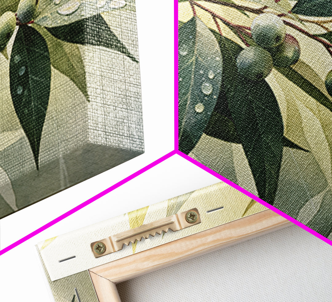 Rain on Leaves Framed Canvas Print, Spa Art, Printable Wall Art, Spa Decor, Serenity, Feminine Wall Art, Fine Art Photography, SPA-3x2-92