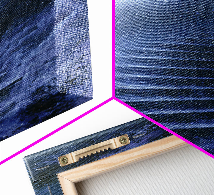 Celestial Staircase Through Clouds Framed Canvas Print, Spiritual Art, African American Art, Living Room Decor, Spirit, SPI-2x3-1