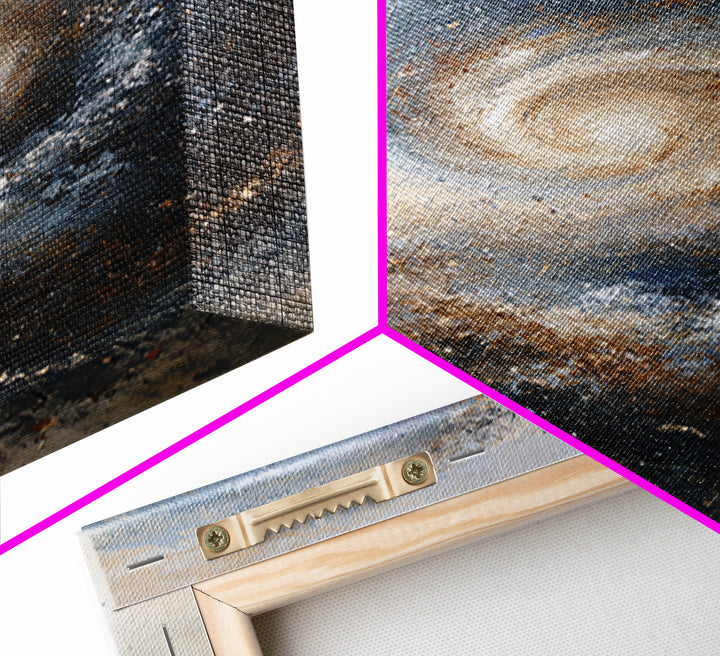 Spiral Galaxy as Soul Journey Metaphor Framed Canvas Print, Spiritual Art, Funky Wall Art, Living Room Decor, Fine Art, Spirit, SPI-2x3-78