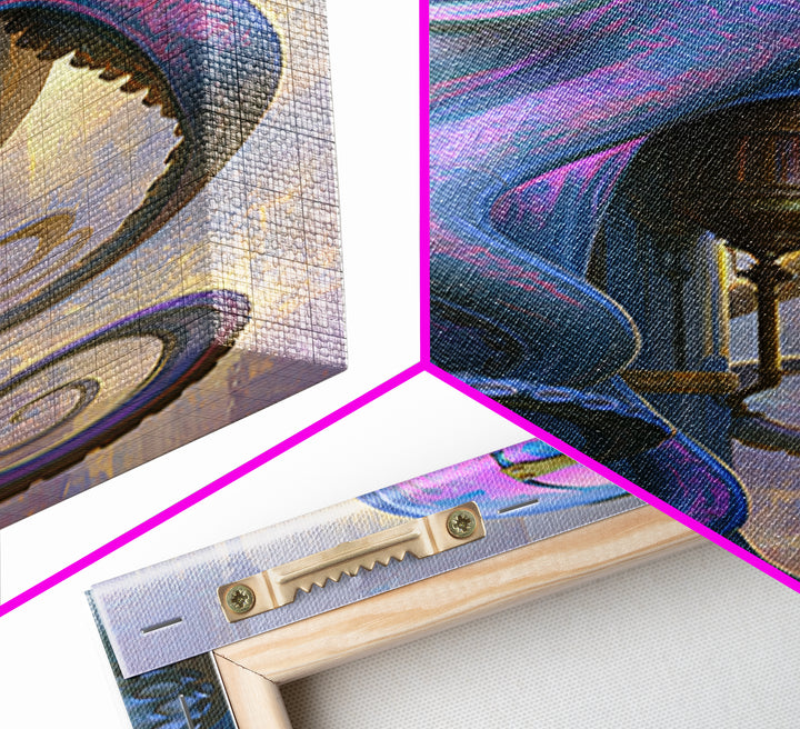 Steampunk Octopus with Brass Tentacles Canvas Print, Steampunk Art, Art Print, Living Room Decor, Fine Art, Mechanic, STE-1x3-65