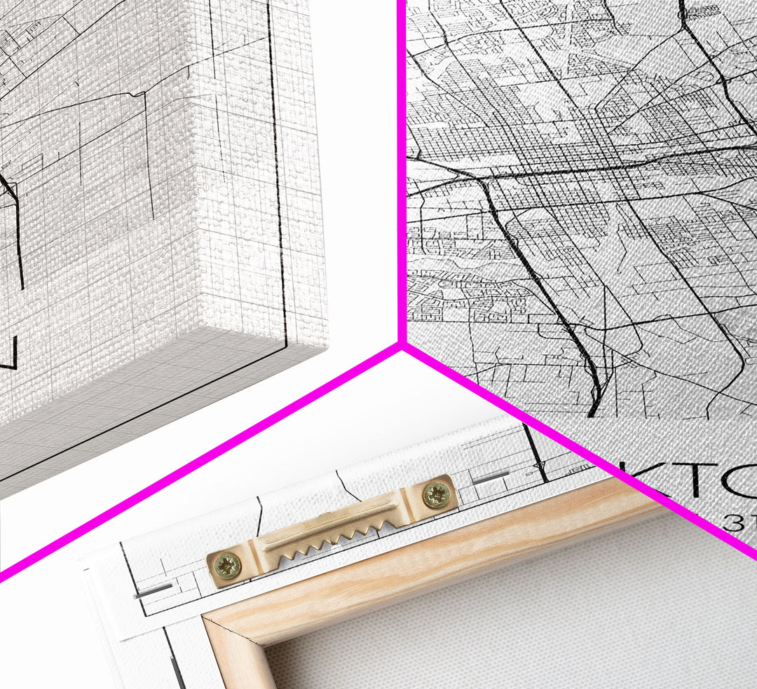 Stockton Street Map, California Map, City Map Print, Modern Wall Art, Wall Art, Canvas Print, Girls Room Décor, Gifts For Dad
