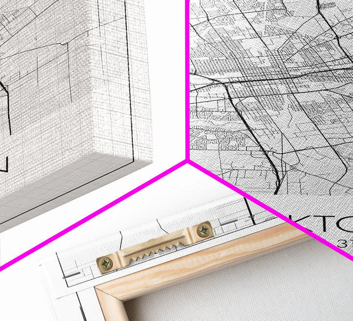 Stockton Street Map, California Map, City Map Print, Modern Wall Art, Wall Art, Canvas Print, Girls Room Décor, Gifts For Dad