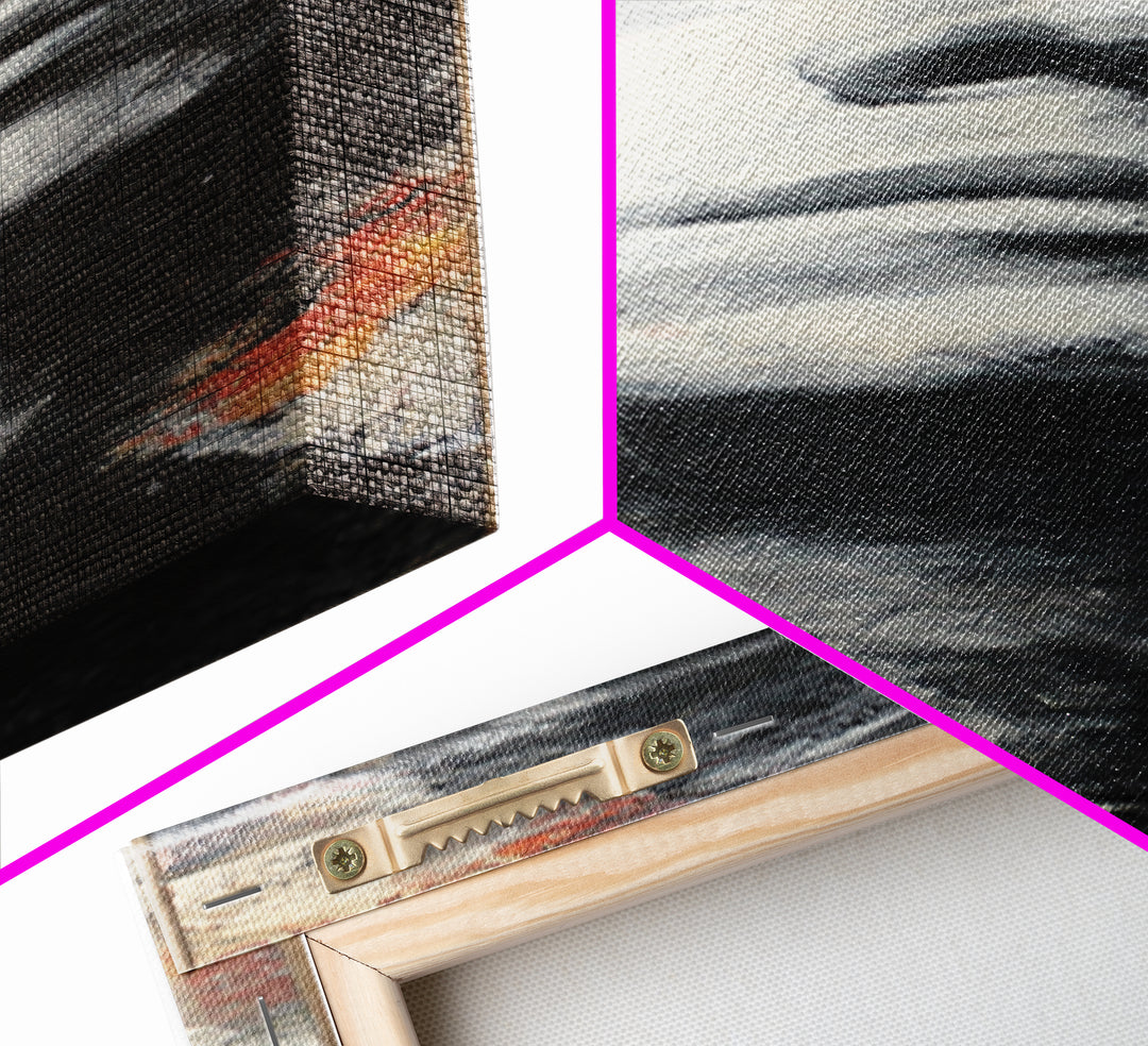 Brick Wall Texture Framed Canvas Print, Street Art, Abstract Painting, Living Room Decor, Abstract Art, Urban, Gallery Decor, STR-1x3-64