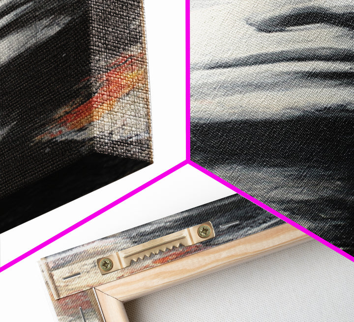 Brick Wall Texture Framed Canvas Print, Street Art, Abstract Painting, Living Room Decor, Abstract Art, Urban, Gallery Decor, STR-1x3-64