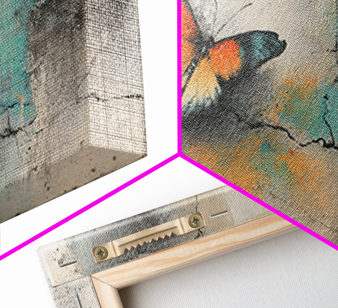Wildstyle Arrows and Abstract Letter Forms Without Framed Canvas Print, Street Art, Painting, Living Room Decor, Urban, STR-2x1-37