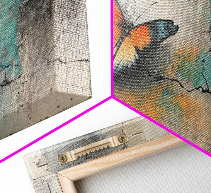 Wildstyle Arrows and Abstract Letter Forms Without Framed Canvas Print, Street Art, Painting, Living Room Decor, Urban, STR-2x1-37