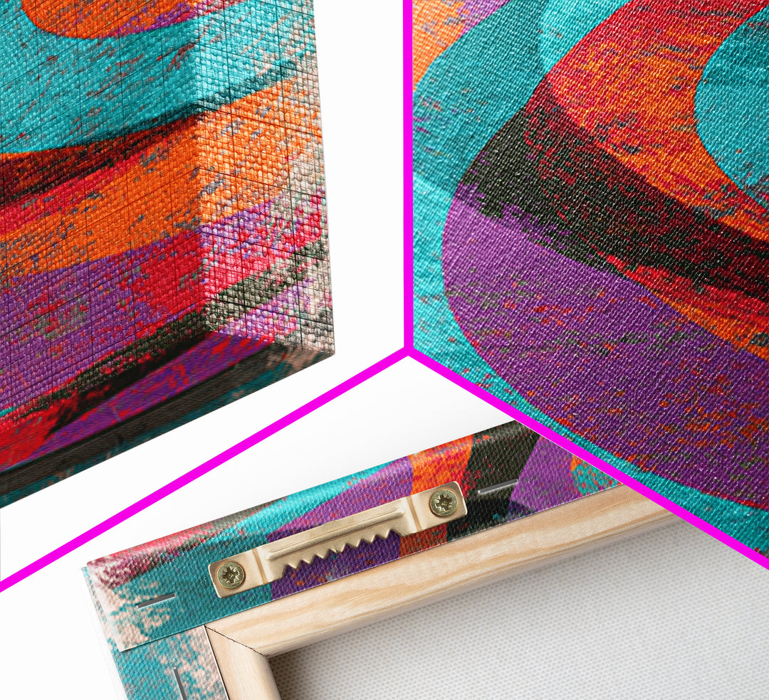 Skate Ramp Pattern Canvas Print, Street Art, Wall Decor, Living Room Decor, Fine Art, Urban, Modern Wall Art, Abstract Painting, STR-2x3-54