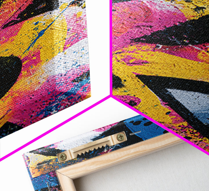 Wildstyle Arrows and Abstract Letter Forms Without Framed Canvas Print, Street Art, Modern Art, Living Room Decor, Urban, STR-2x3-97