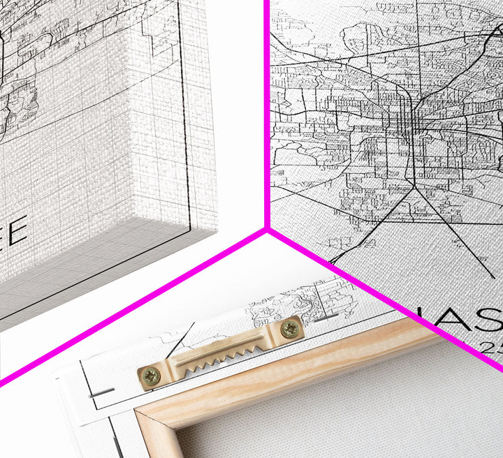 Tallahassee Street Map, Florida Map, City Map Print, Modern Wall Art, Wall Art, Canvas Print, Wall Art Canvas, Gift For Women, Travel Print