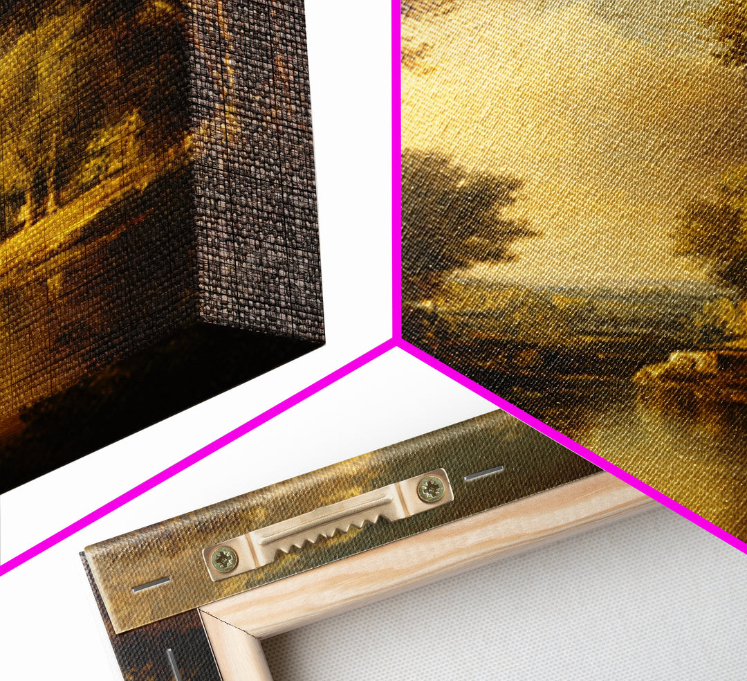 Classic Oil Painted Landscape Canvas Print, Traditional Art, Art Print, Living Room Decor, Fine Art, Classic, Custom Art, TRA-1x1-97
