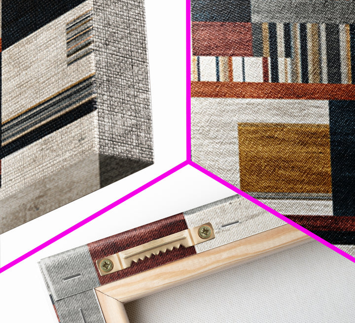 Geometric Border Design by Global Textiles Canvas Print, Tribal Art, African Art, Living Room Decor, Fine Art, Tribal, TRI-1x3-32