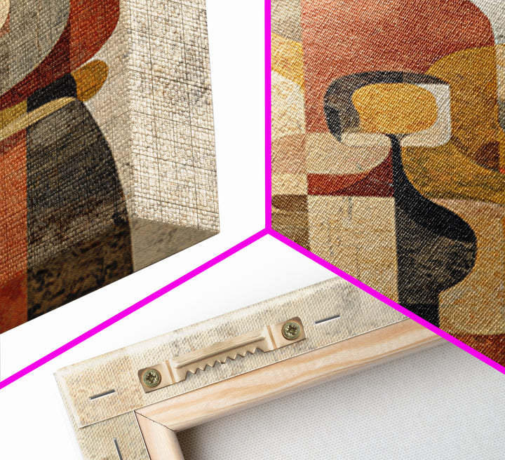 Abstract Family Figures Canvas Print, Tribal Art, African Art, Living Room Decor, Fine Art, Tribal, Tribal Design, Earthy, TRI-2x3-31