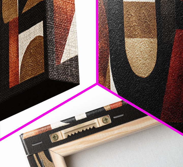 Mud Cloth Black and Cream Pattern Canvas Print, Tribal Art, Canvas Painting, Living Room Decor, Oil Painting, Tribal, TRI-3x1-95