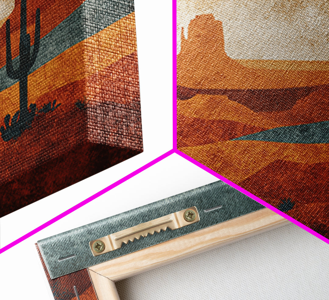Desert Rhythm Pattern Framed Canvas Print, Tribal Art, Earthy, Living Room Decor, Fine Art, Tribal, Textured Painting, TRI-3x2-74