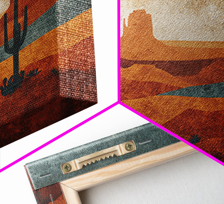 Desert Rhythm Pattern Framed Canvas Print, Tribal Art, Earthy, Living Room Decor, Fine Art, Tribal, Textured Painting, TRI-3x2-74