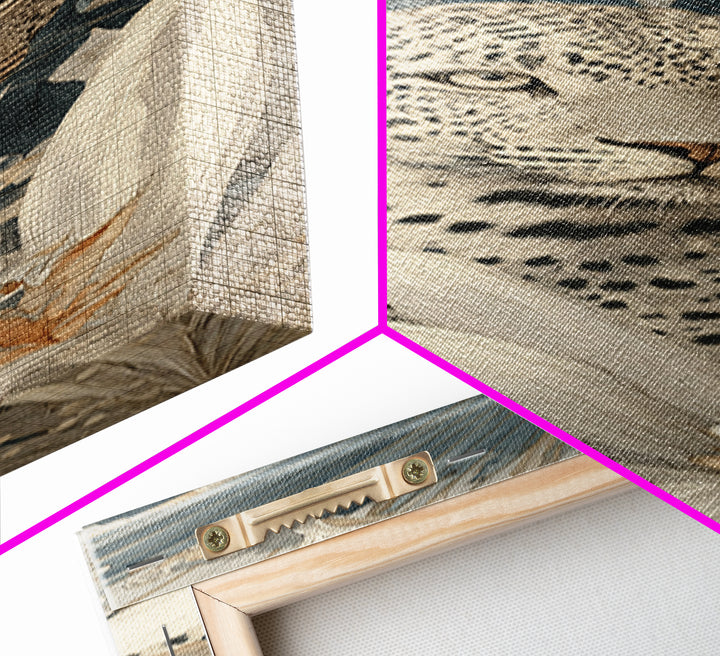 Leopard Hidden Among Palm Leaves Framed Canvas Print, Tropical Art, Fine Art Print, Living Room Decor, Fine Art, Tropic, TRO-1x3-74