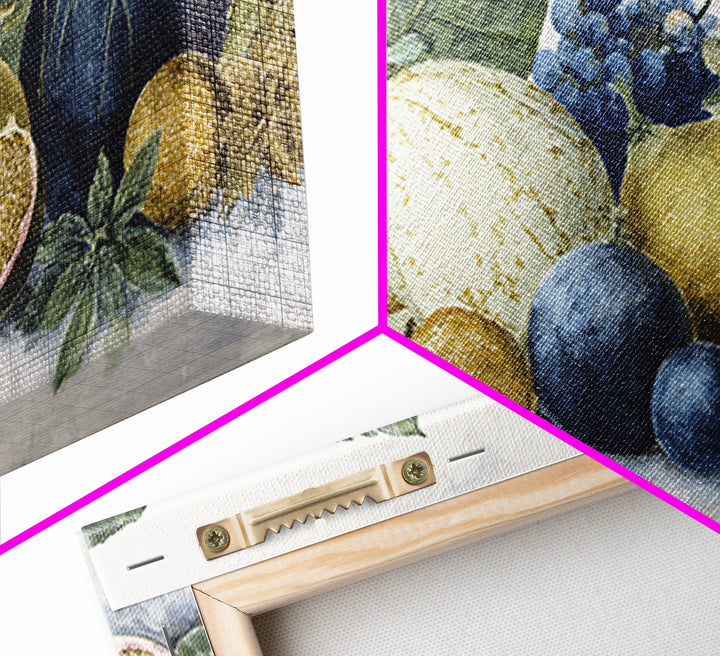 Tropical Fruit Market Arrangement Framed Canvas Print, Tropical Art, Coastal Decor, Living Room Decor, Fine Art, Tropic, TRO-2x1-11