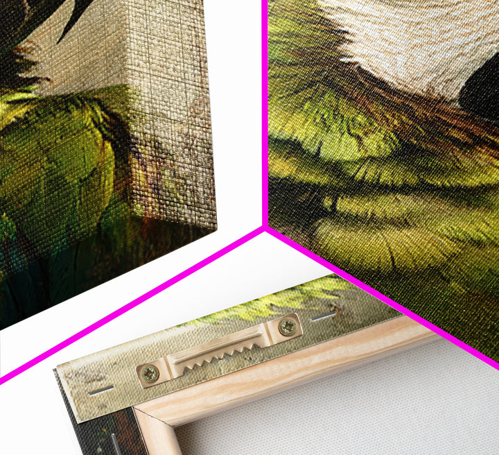 Parrot Portrait with Emerald Feathers Canvas Print, Tropical Art, Gallery Decor, Living Room Decor, Fine Art, Tropic, TRO-2x3-16
