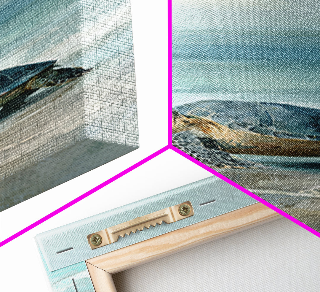 Sea Turtle Near Tropical Reef Framed Canvas Print, Tropical Art, Room Decor, Living Room Decor, Fine Art, Tropic, Printable, TRO-2x3-3
