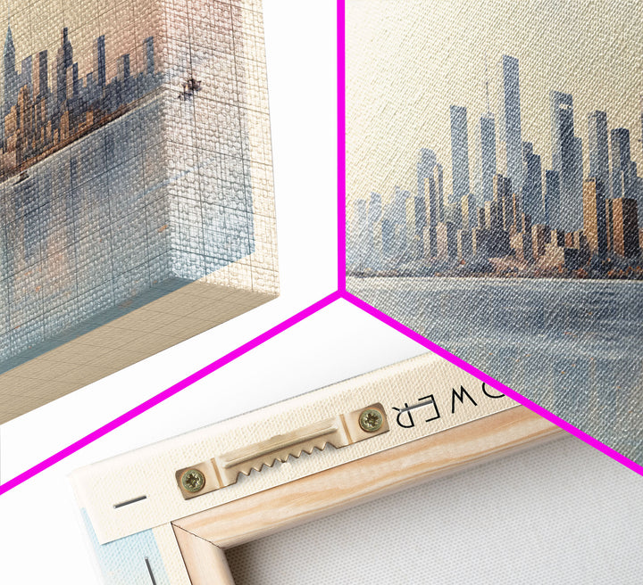 CN Tower Framed Canvas Print Travel Poster | Wall Art | Home Decor | Gift For Travel Lover | Wall Hanging | Original Art