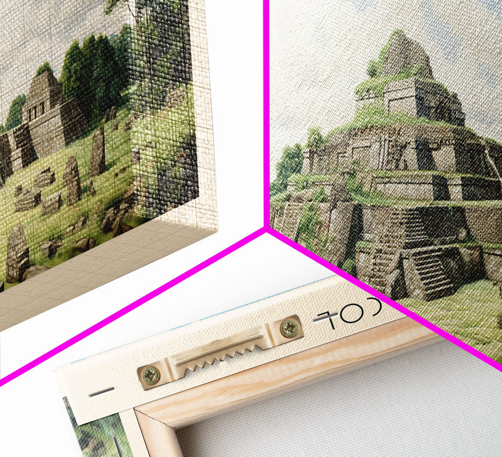 Caracol Travel Art Framed Canvas Print, COUNTRY Wall Decor, Home Decor, Travel Poster, Vintage Wall Art, Watercolor Painting