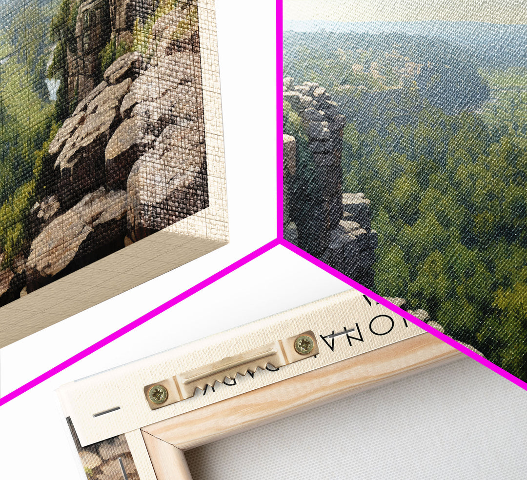 Kakadu National Park Travel Art Framed Canvas Print, COUNTRY Wall Decor, Home Decor, Travel Poster, Vintage Wall Art, Watercolor Painting