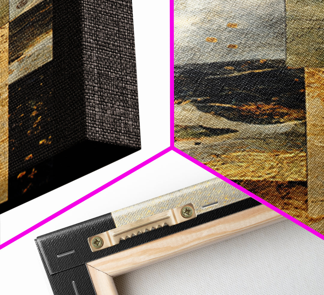 Taxi Cab Motion Blur Canvas Print, Urban Art, Gay Art, Living Room Decor, Abstract Art, Urban, Minimalist Decor, URB-2x3-11