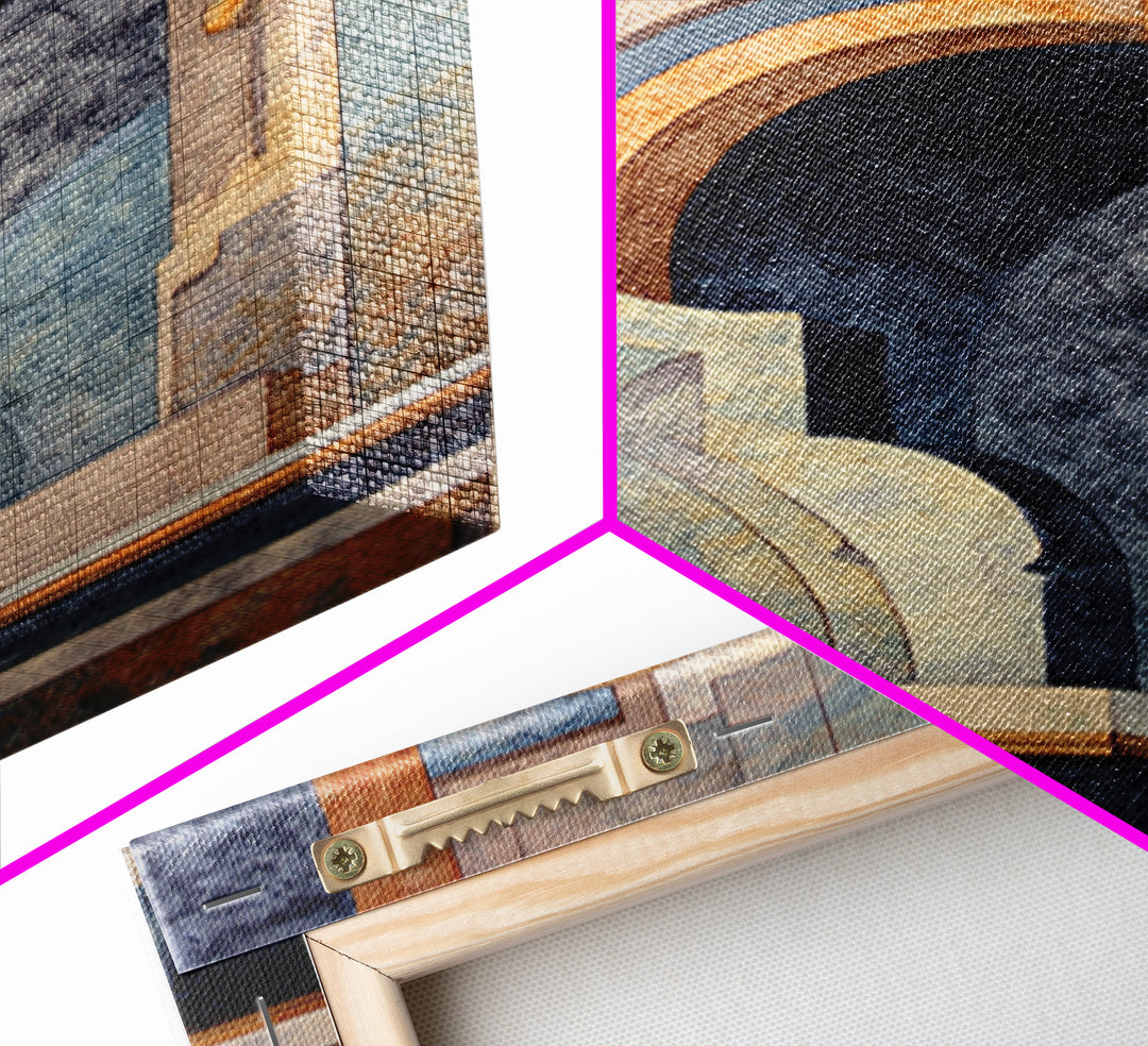 Old Theater Marquee Shapes Without Text Canvas Print, Urban Art, Living Room Decor, Abstract Art, Urban, Printable Art, URB-2x3-5
