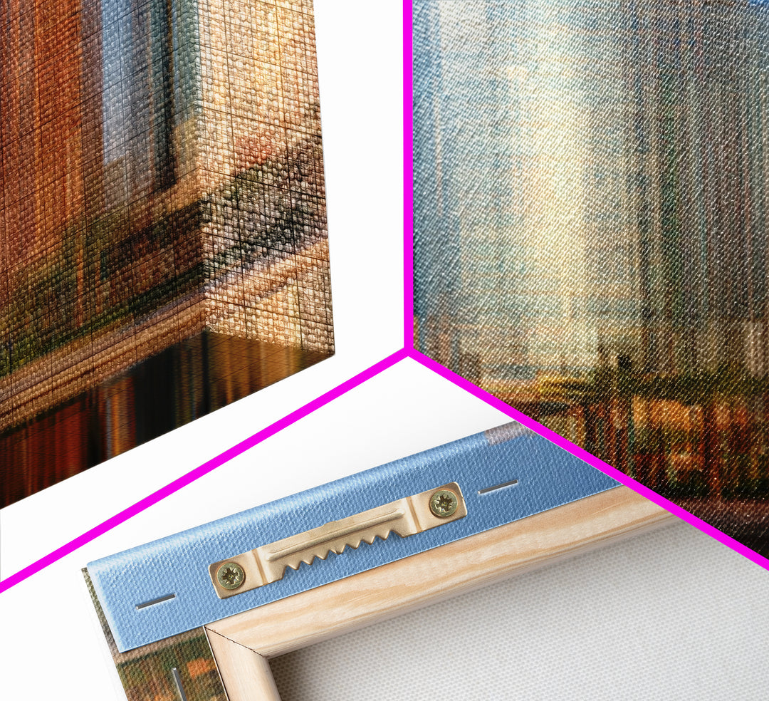 Modern Skyscraper Glass Reflections Canvas Print, Urban Art, Poster, Living Room Decor, Fine Art, Urban, Modern Wall Art, URB-2x3-70