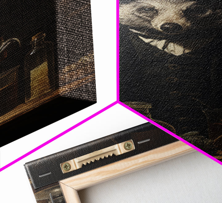 Badger Apothecary, Victorian Animal Portrait, Halloween Art, Gothic Whimsy Decor, Anthropomorphic Costume Art