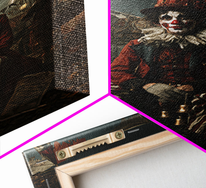 The Abandoned Carnival, Victorian Gothic Art, Vertical Wall Art, Framed Canvas Print, Gothic Wall Decor, Halloween Portrait Art