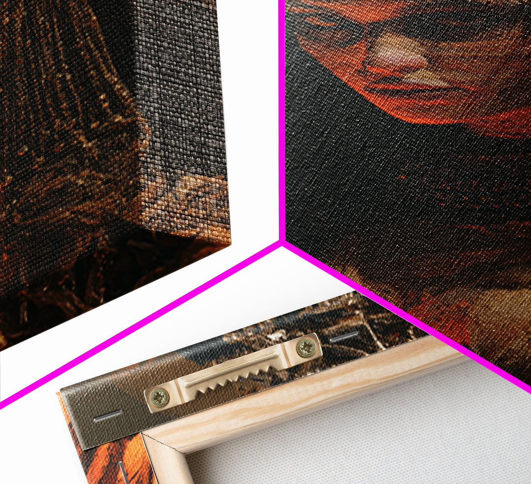 The Lost Nile Countess, Victorian Mummy Portrait, Vertical Canvas Print, Antique Style Decor, Halloween Portrait Art, Classic Monster Art