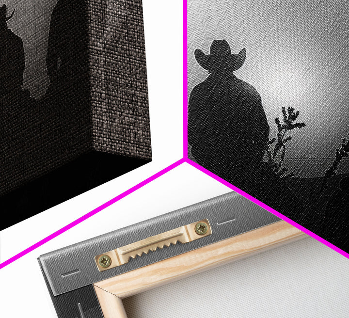 Cowboy Prints Framed Wall Art, Western Decor, Black and White Photography, Western Decor, Wild West Art, Cowboy Art, Wild West Art Print