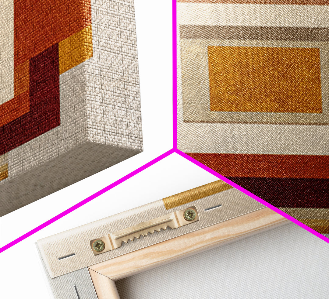 Modern Geometric Composition for Living Spaces Canvas Print, Wall Art, Abstract Wall Art, Living Room Decor, WAL-1x1-100