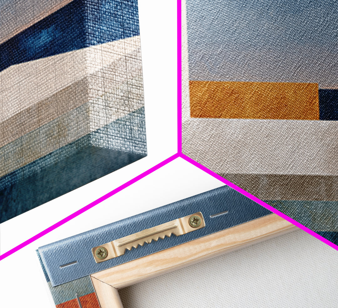 Modern Geometric Composition for Living Spaces Canvas Print, Wall Art, Wall Decor, Living Room Decor, Abstract Art, WAL-2x1-48