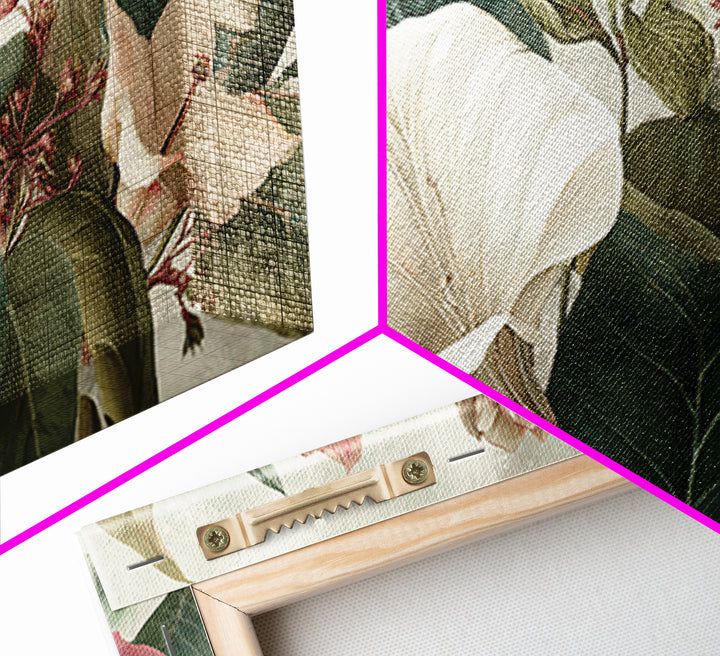 Large Botanical Print Canvas Print, Wall Art, Printable Wall Art, Living Room Decor, Oil Painting, Original Art, WAL-2x1-70