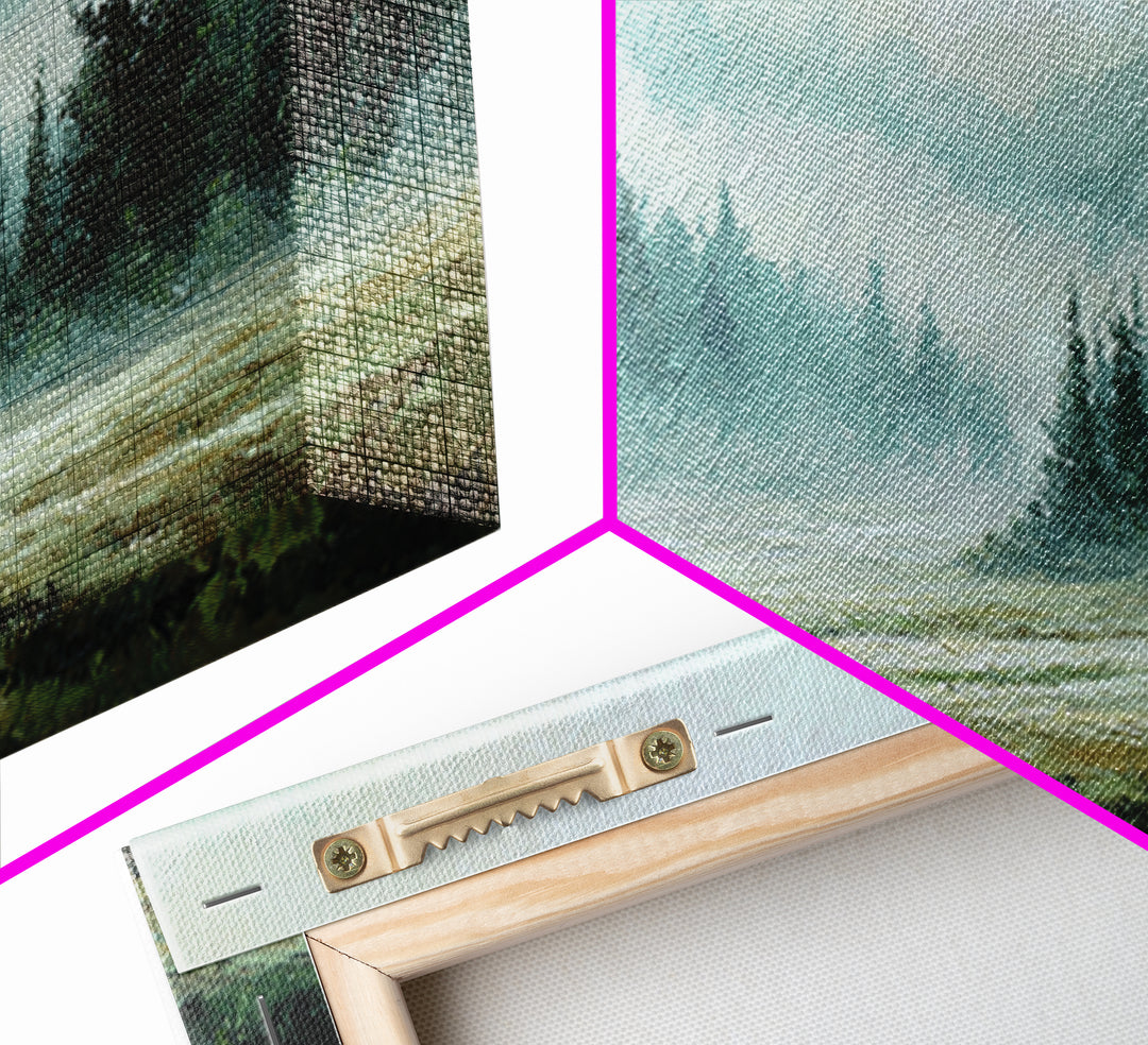 Moody Forest Landscape Canvas Print, Wall Art, Wall Decor, Living Room Decor, Fine Art, Large Wall Art, Art Deco, WAL-2x1-78