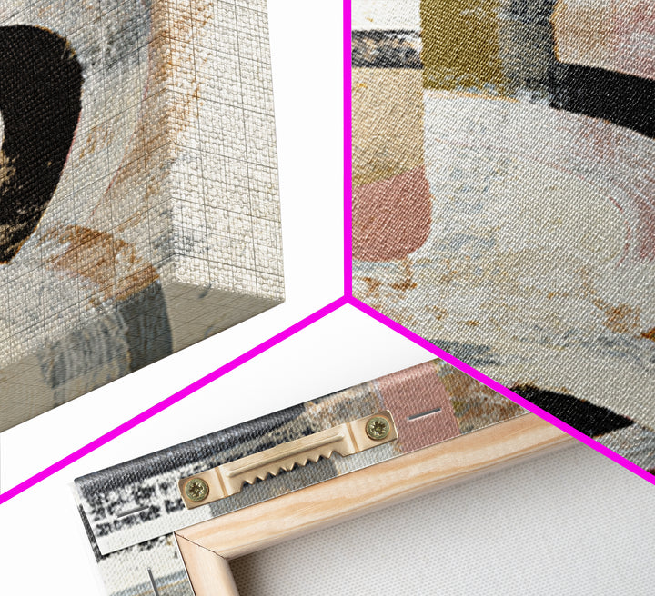 Statement Abstract with Bold Layered Brushwork Canvas Print, Wall Art, Framed Wall Art, Living Room Decor, Fine Art, WAL-2x3-81