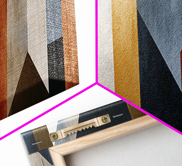 Modern Geometric Composition for Living Spaces Canvas Print, Wall Art, Prints Wall Art, Living Room Decor, Fine Art, WAL-3x1-20
