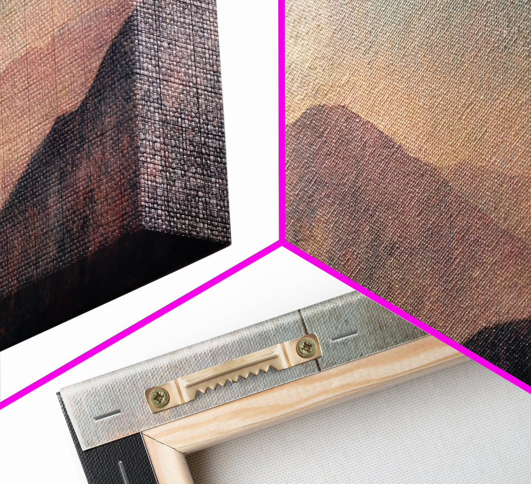 Statement Abstract with Bold Layered Brushwork Canvas Print, Wall Art, Abstract Wall Art, Living Room Decor, Abstract Art, WAL-3x1-65