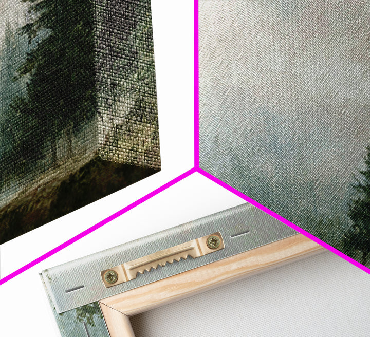 Moody Forest Landscape Canvas Print, Wall Art, Wall Hanging, Living Room Decor, Fine Art, Gallery Decor, Neutral Decor, WAL-3x2-38