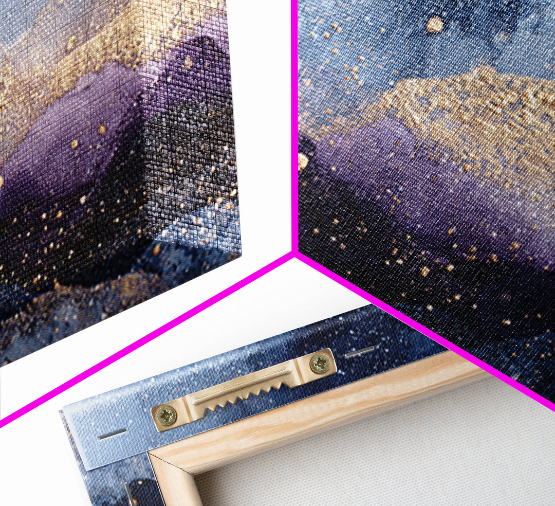 Celestial Moon and Stars Artwork Canvas Print, Wall Art, Home Decor Gift, Living Room Decor, Fine Art, Neutral Decor, WAL-3x2-42